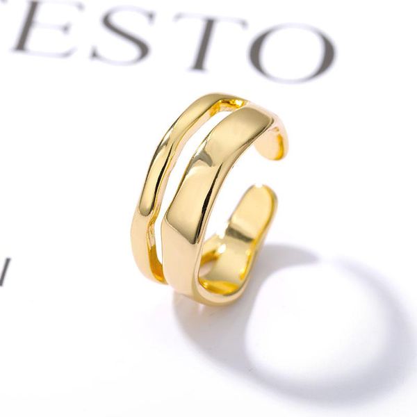 

wedding rings hollow out gothic for women gold stainless steel open cuff ring adjustable finger punk vintage jewelry anillos, Slivery;golden