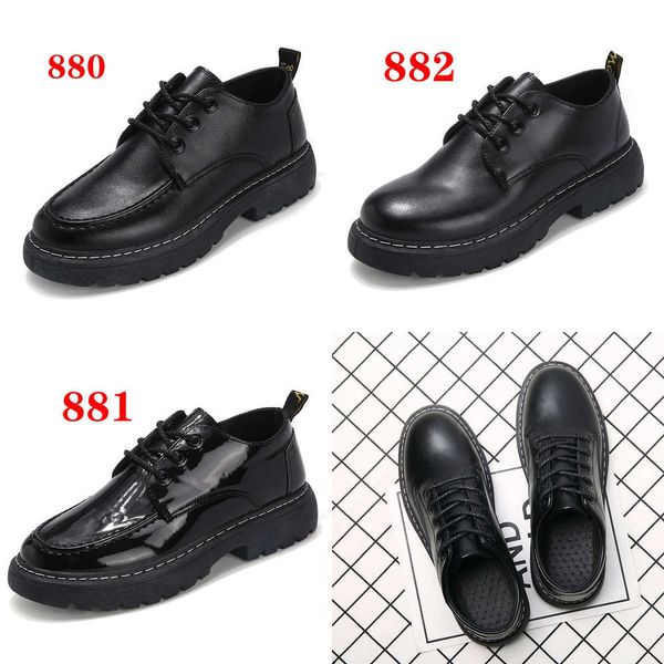 

Casual shoes Tiktok, men's shoes, master's spring new business, low leather youth casual shoes. IG13, 880 black sheet