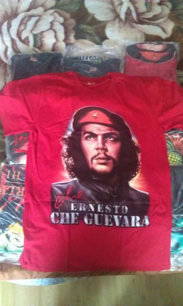 

t-shirt t-shirts russia che guevara cuba revolution the cult men's clothing, White;black