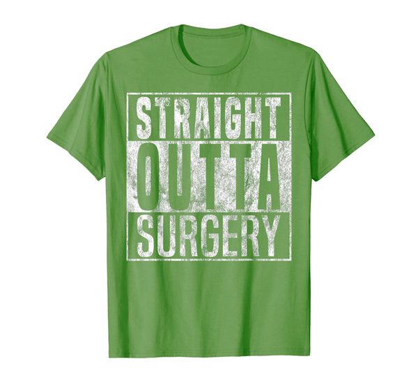 

funny straight outta surgery patient survivor gift t-shirt, White;black