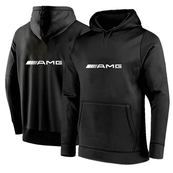 

men's hoodies & sweatshirts amg 2021 printed fashion women men casual hoodie sweatshirt plus size long sleeve sprot jacket cotton coats, Black