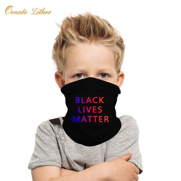 

kids tube bandana cycling facemask scarf neck gaiter outdoors hunting headband protective face mask shield snood children masks caps &, Black