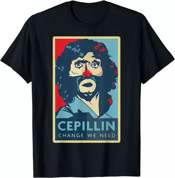 

cepillin clown change we need limited design t-shirt - s to 5xl, White;black