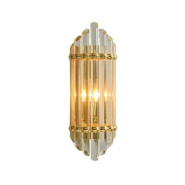

wall lamps led modern crystal lamp living room bedroom golden aisle decoration