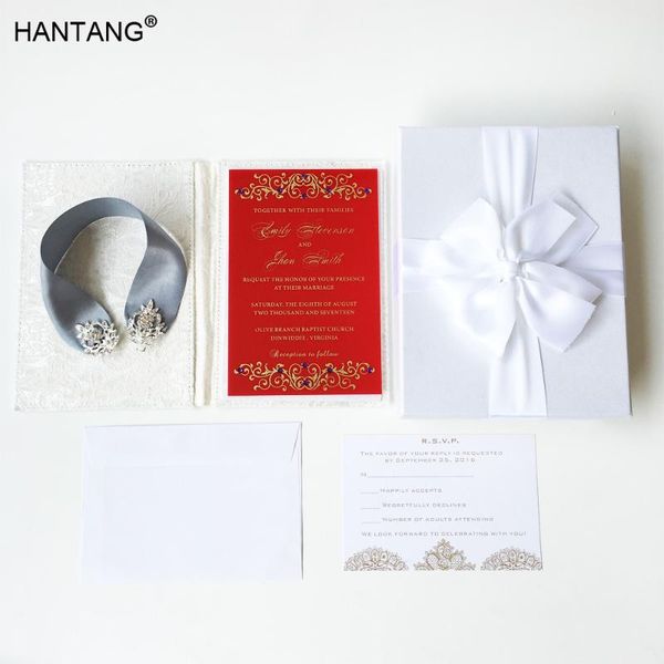 

greeting cards personalised 115x175mm printing letters red acrylic wedding invitation card 100 sets per lot