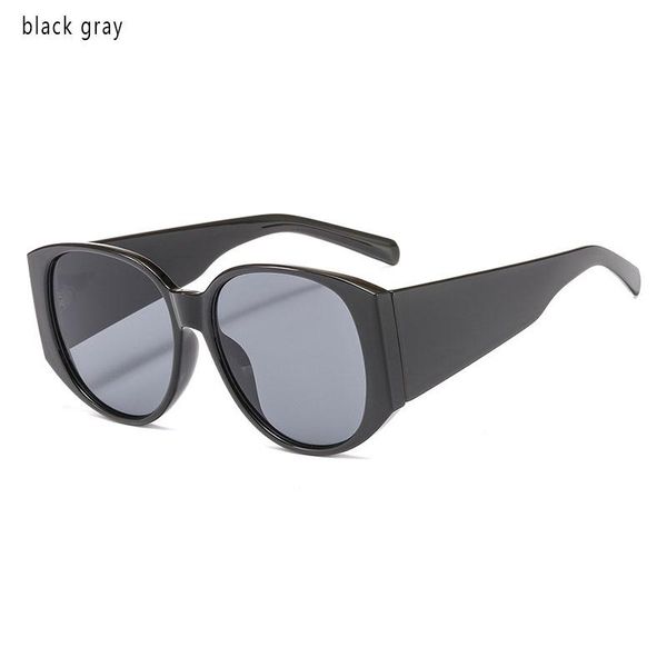 

sunglasses q sunscreen wide leg rack circular frame fashion glasses multicolor pc material decorative accessories, White;black