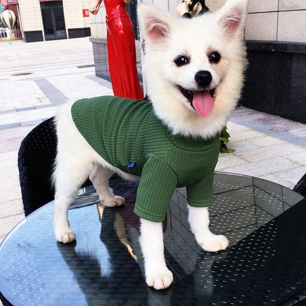 

dog apparel pet dressing supplies autumn winter cotton-padded clothes t-shirt two-legged bottoming shirt