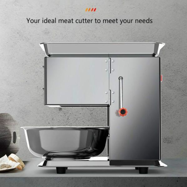 

home commercial electric meat slicer fully automatic vegetables cutter shredded minced grinders desktop