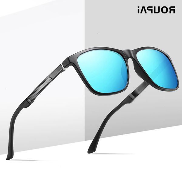 

sunglasses fashionable frames designer men polarized brand roupai summer driving glasses uv400 shades for man square sun glasses black