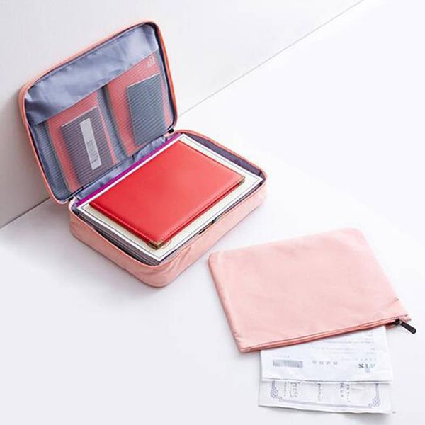 

storage bags document organizer bag travel waterproof multifunctional certificates multilayer portable
