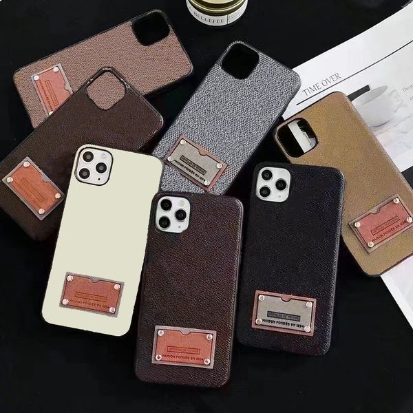 

phone cases for iphone 12 13 mini 11 pro max xs xr xsmax 6 6s 7 8 plus quality deluxe fashion leather print designer tags cellphone cover ca