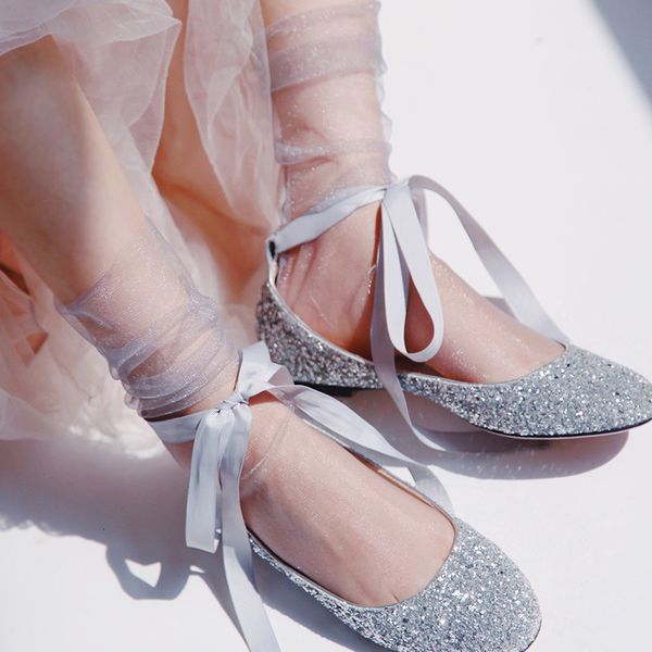 

socks hosiery south korea dongdamen xianqi gauze pile socks, Black;white