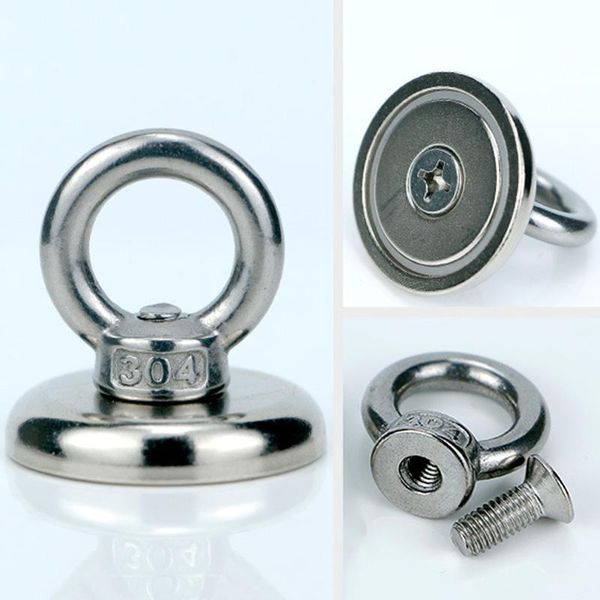

neodymium magnet super strong powerful salvage hook fishing magnetic circular moun777 hooks & rails