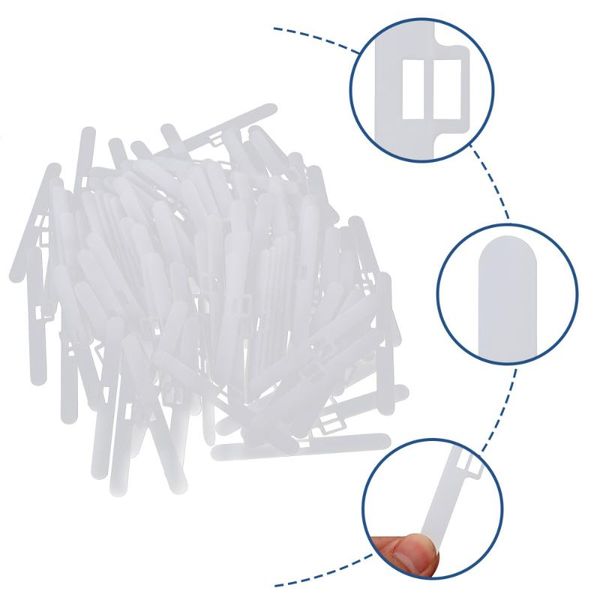

storage bottles & jars 100pcs vertical blind accessories blinds replacement spares for home (white)
