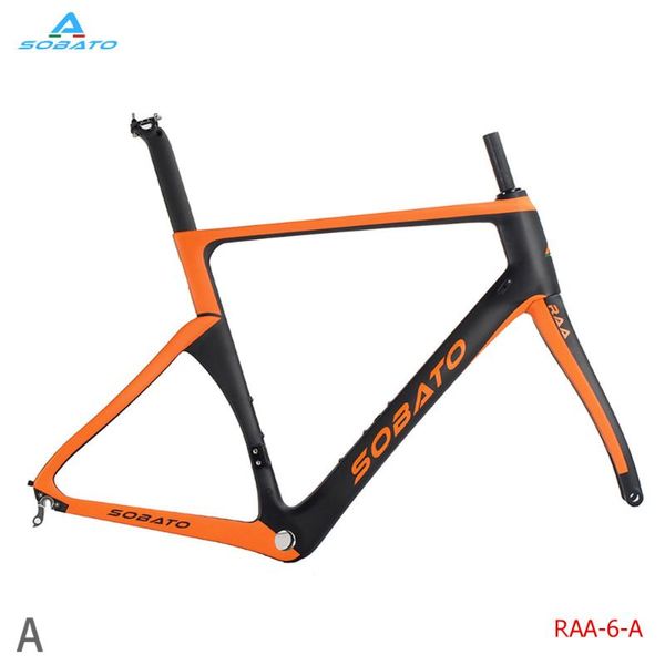 

bike frames sobato 49cm 2021 lightest carbon road frame v / disc /direct mounted brake