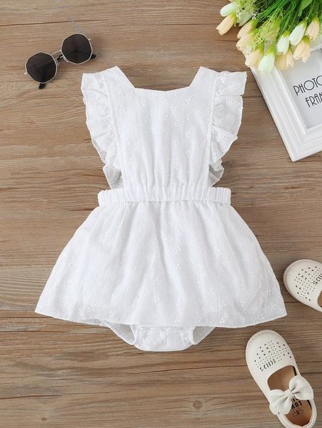 

baby schiffy ruffle trim combo bodysuit dress she, Red;yellow