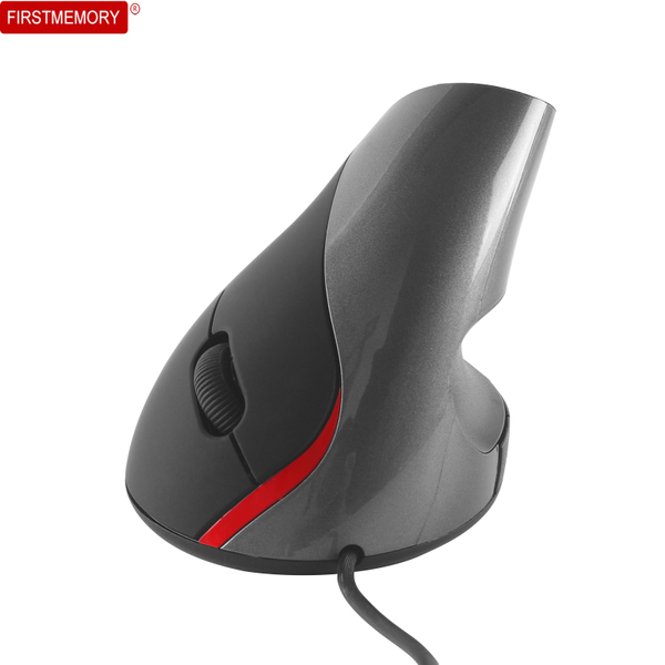 

wired vertical mouse 5d ergonomic pc mice 1600 dpi wrist healthy optical computer gaming mause with pad for desklaptop