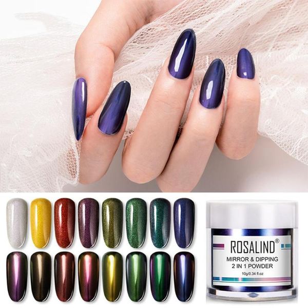 

nail art kits 10g 2in1 mirror effect and dipping powder glitter wetting uv gel manicure decoration care tool