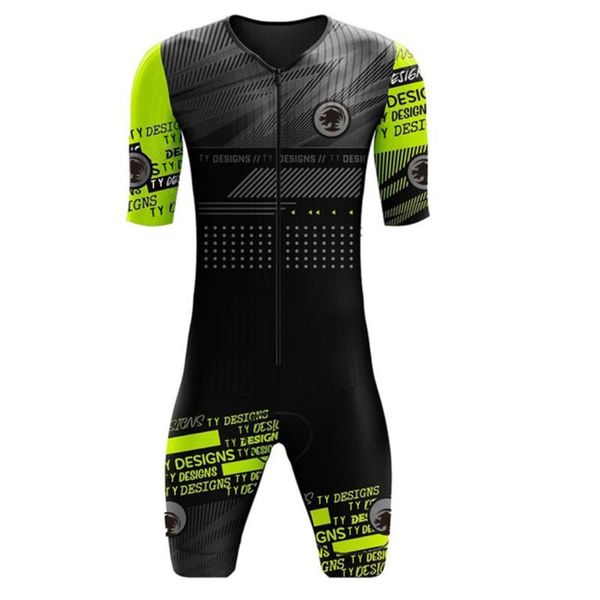

racing sets tyzvn triathlon cycling suit pro captain long sleeve ladies summer breathable leotard casual wear, Black;blue