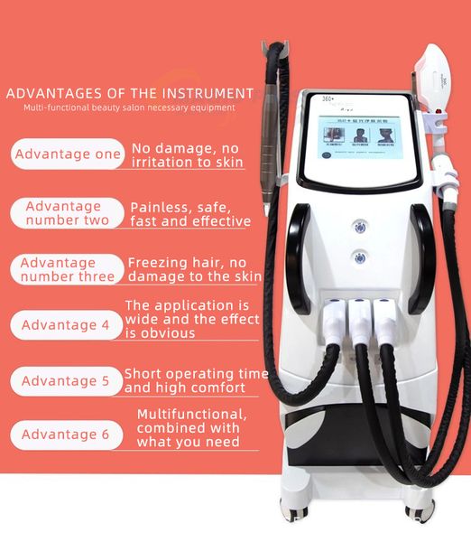 2021 Novo Profissional 3 em 1 Multifuncional Optar Remoção de Cabelo Eleight IPL RF Rejuvenescimento Nd Yag Máquina Picossecond Tatuagem Laser Remover Equipamentos de Beleza