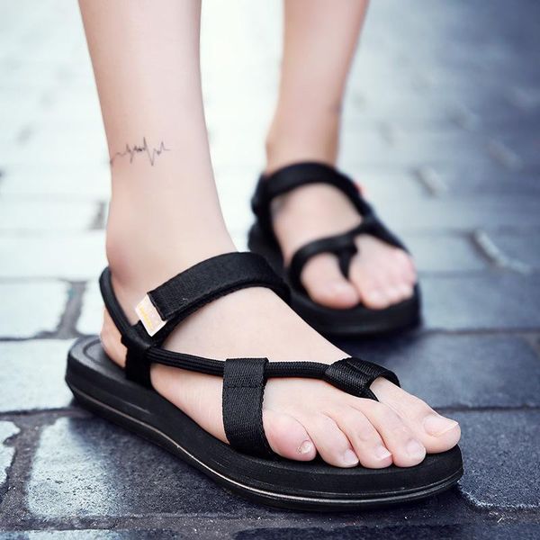 

weweya shoes woman gladiator sandals women ladies flat sandal sandalia feminina zapatos de mujer plus size, Black