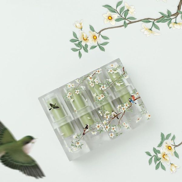 

storage bottles & jars 1/5 pcs empty lipstick tube 3.5ml matte square refillable lip container fresh for 12.1mm diy cosmetic