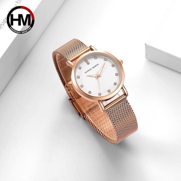 

wristwatches 2021 luxury rhinestones women watches honorable ladies quartz waterproof wristwatch stainless steel milan mesh strap clock muje, Slivery;brown