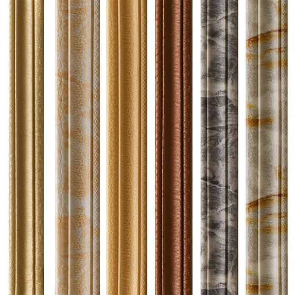 

wall stickers trim line skirting border 3d pattern sticker decoration self adhesive waterproof strip