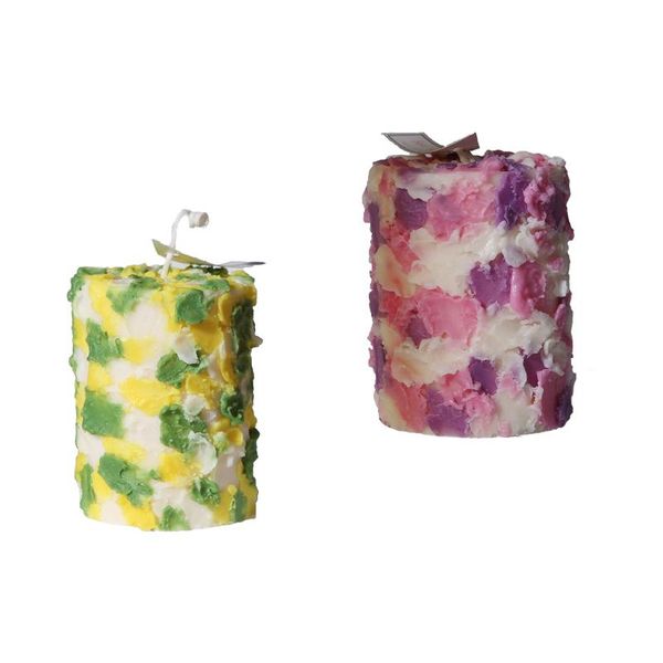 

candles handmade scented flowery beewax for decoration relaxing birthday gift