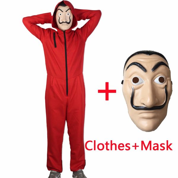 

salvador dali movie costume money heist the house of paper la casa de papel cosplay halloween party costumes,face mask of gift