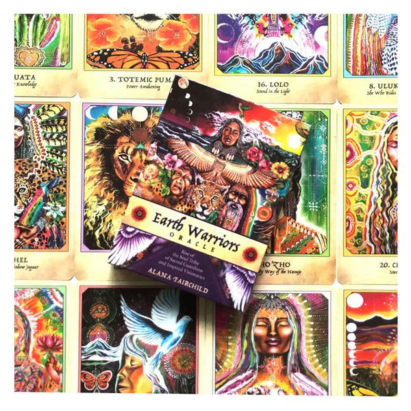 

earth warriors oracles deck tarot rise of the soul tribe of sacred guardians family party game cards games individual