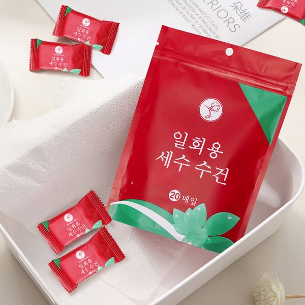 

handkerchiefcomprsed travel suit thickened small square portable candy cleansing disposable comprsed towel, Blue;white