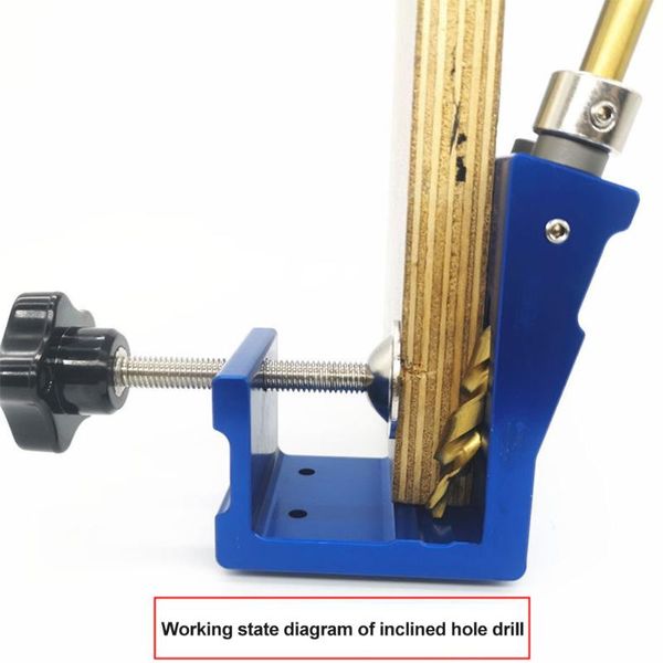 

professional hand tool sets 27pcs woodworking oblique hole locator jig kit punch pocket drill guide fixing holder diy carpentry tools bits