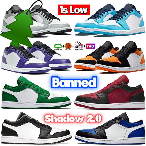 

1 basketball shoes university blue 1s low light smoke grey banned designer mens sneakers shadow unc canyon rust game royal se metallic f, Black