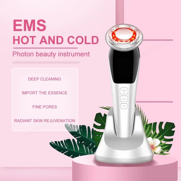 

micro current face lifting beauty device ultrasonic facial massager wrinkle removal vibration cool pn therapy skin tightening tools