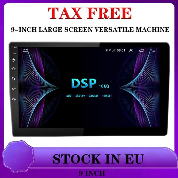 

car video universal 9-inch android 10 system professional dsp output 1+16g full touch ips screen radio mp5 videos auto fm