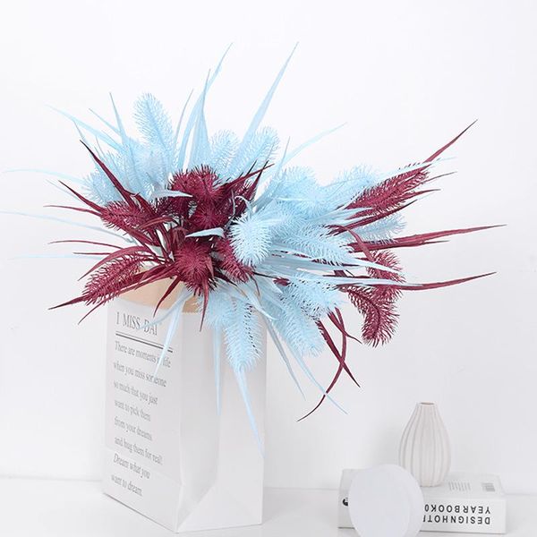 

decorative flowers & wreaths 5 heads reed dog's tail grass wedding simulation home furnishings hall decoration
