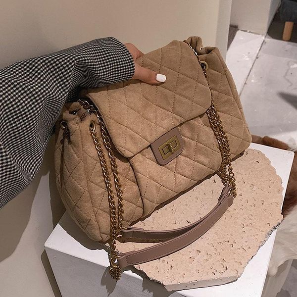 

evening bags big chain tote women shoulder bag fashion large capacity messenger for 2021 solid color crossbody women's