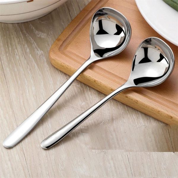 

spoons 304 stainless steel spoon family soup kitchen cooking