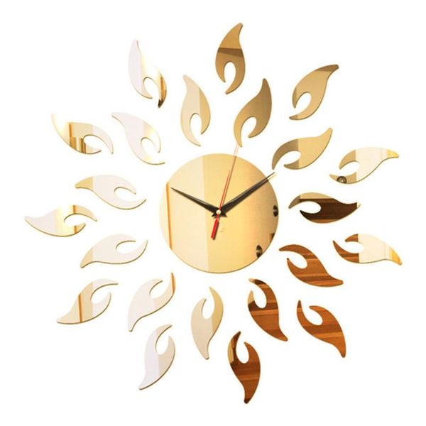 

mirrors sun flower mirror wall sticker self-adhesive acrylic decal art mural wallpaper diy tv background living room home decor 50x50cm