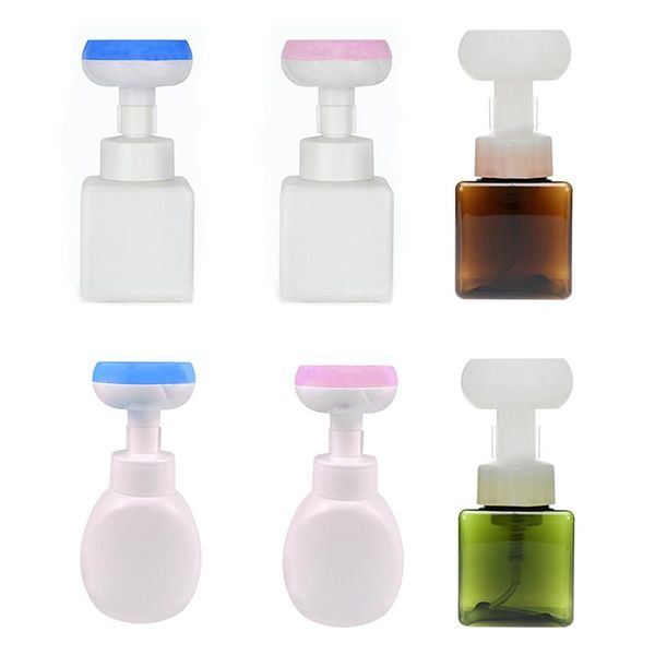 

liquid soap dispenser 250ml flower shape foam foaming pump lotions refillable bottle distributor shower