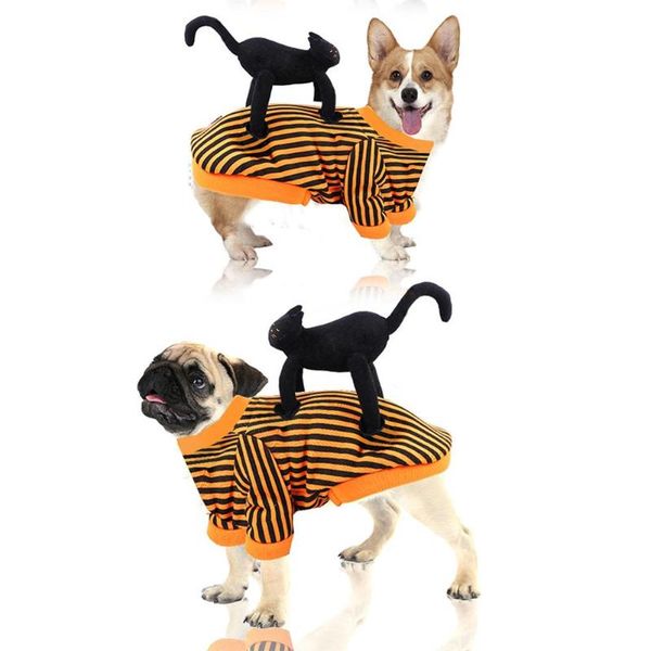 

dog apparel funny black cosplay clothes for medium cat standing costume pet party halloween