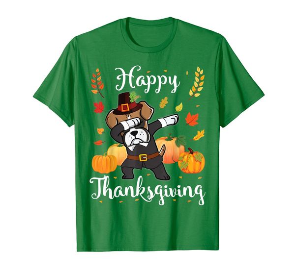 

boxer pilgrim dabbing pumpkins happy thanksgiving shirt, White;black