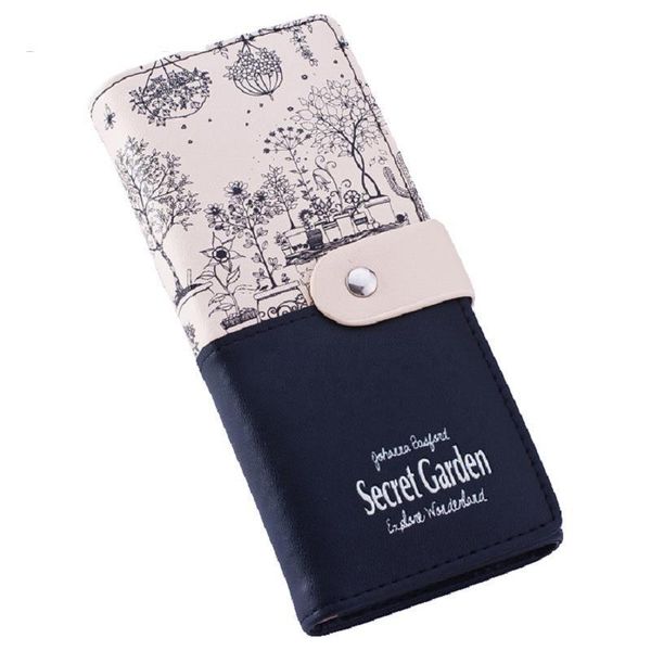 

women wallets ladies card purse clutch female carteras mujer monederos womens bag feminina wallet long purses, Red;black
