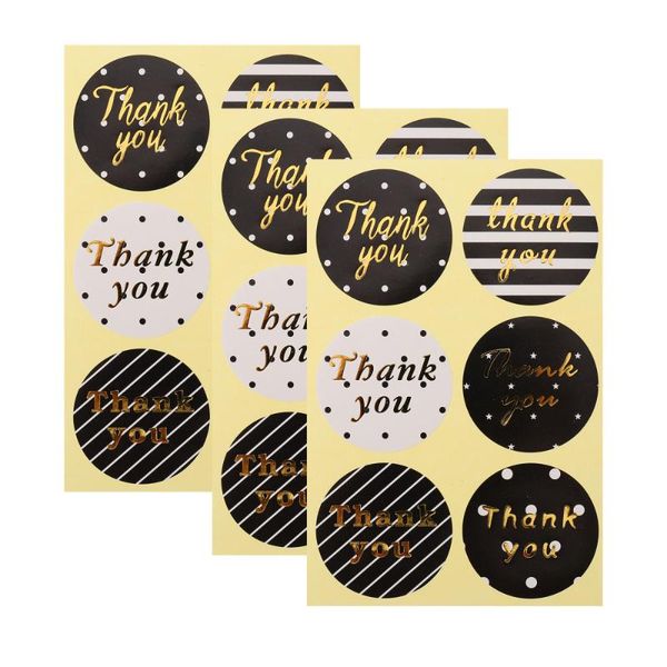 

gift wrap 20 sheets thank you packaging stickers birthday party stationery sticker