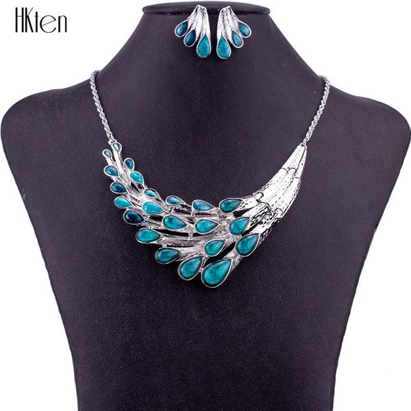 

earrings & necklace ms1504658 fashion 4 colors jewelry sets for women multicolored resin unique design party gift, Silver