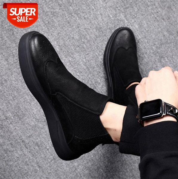 

men's shoes high-casual leather martin boots cotton warm and velvet #7w6p