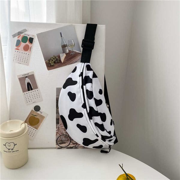 

bag women 2021 autumn stripe diagonal cross ins fashion foreign style women's chest leisure sports waist
