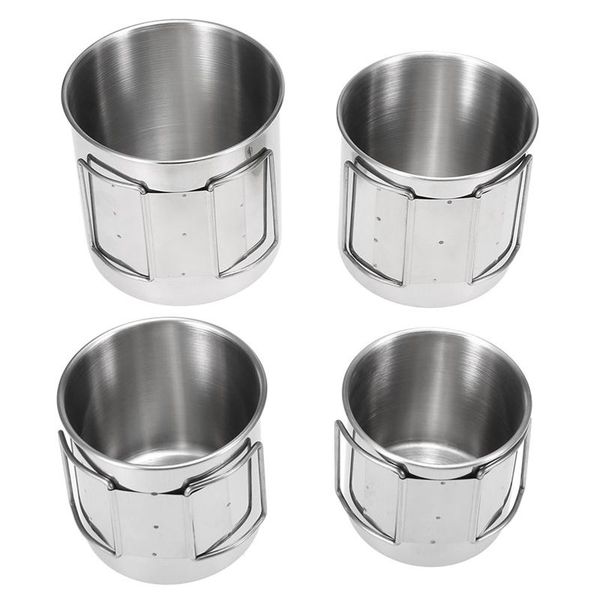 

water bottle outdoor tableware 401-500ml pot mug cup with handle for camping travel