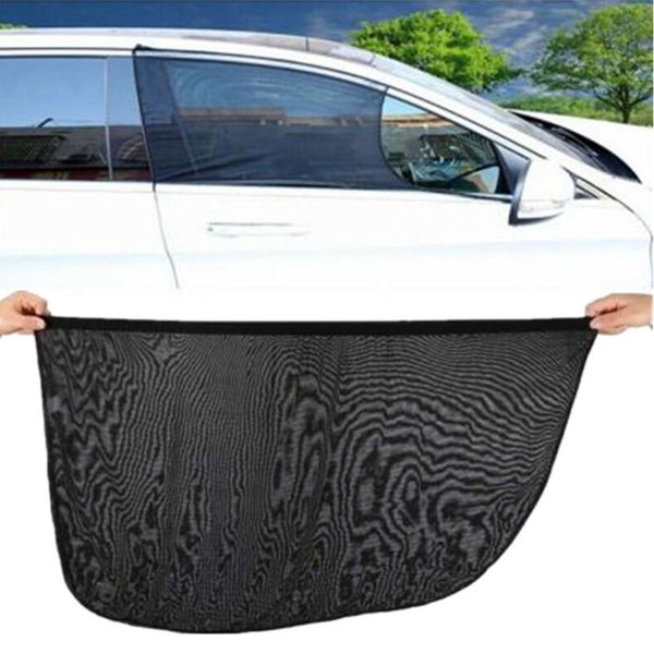

car sunshade 2pcs/4pcs front & rear side window sun visor shade mesh cover insulation anti-mosquito fabric shield uv protector